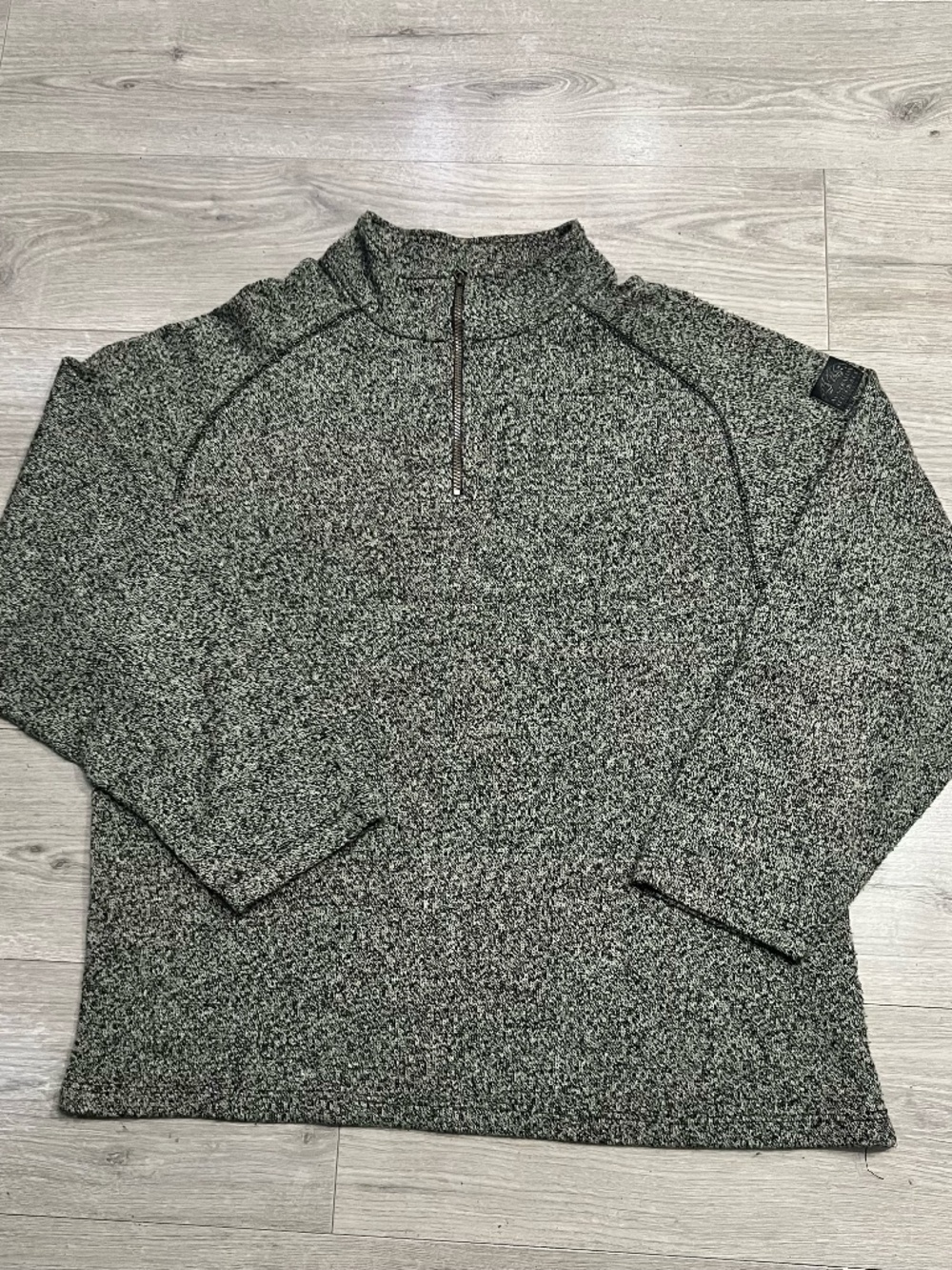 The Autralian Outback Collection Men's Gray Marled Zip Sweater XL